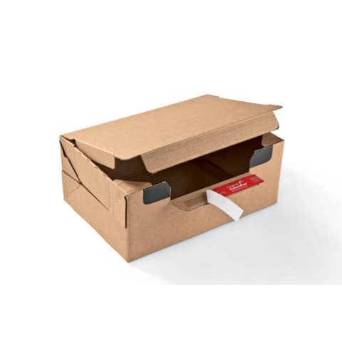 Scatola fustellata per e-commerce ColomPac conf. 10 pz - cartone ondulato avana - formato XL 40x30x20 cm CP069.08